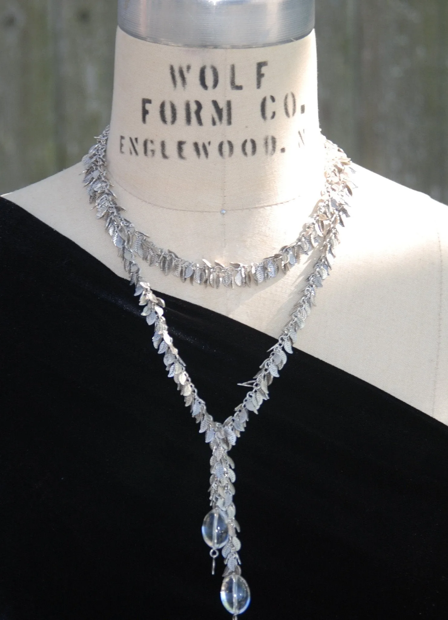 Gold or Silver Leaf Lariat