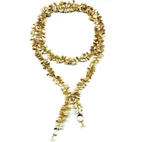 Gold or Silver Leaf Lariat
