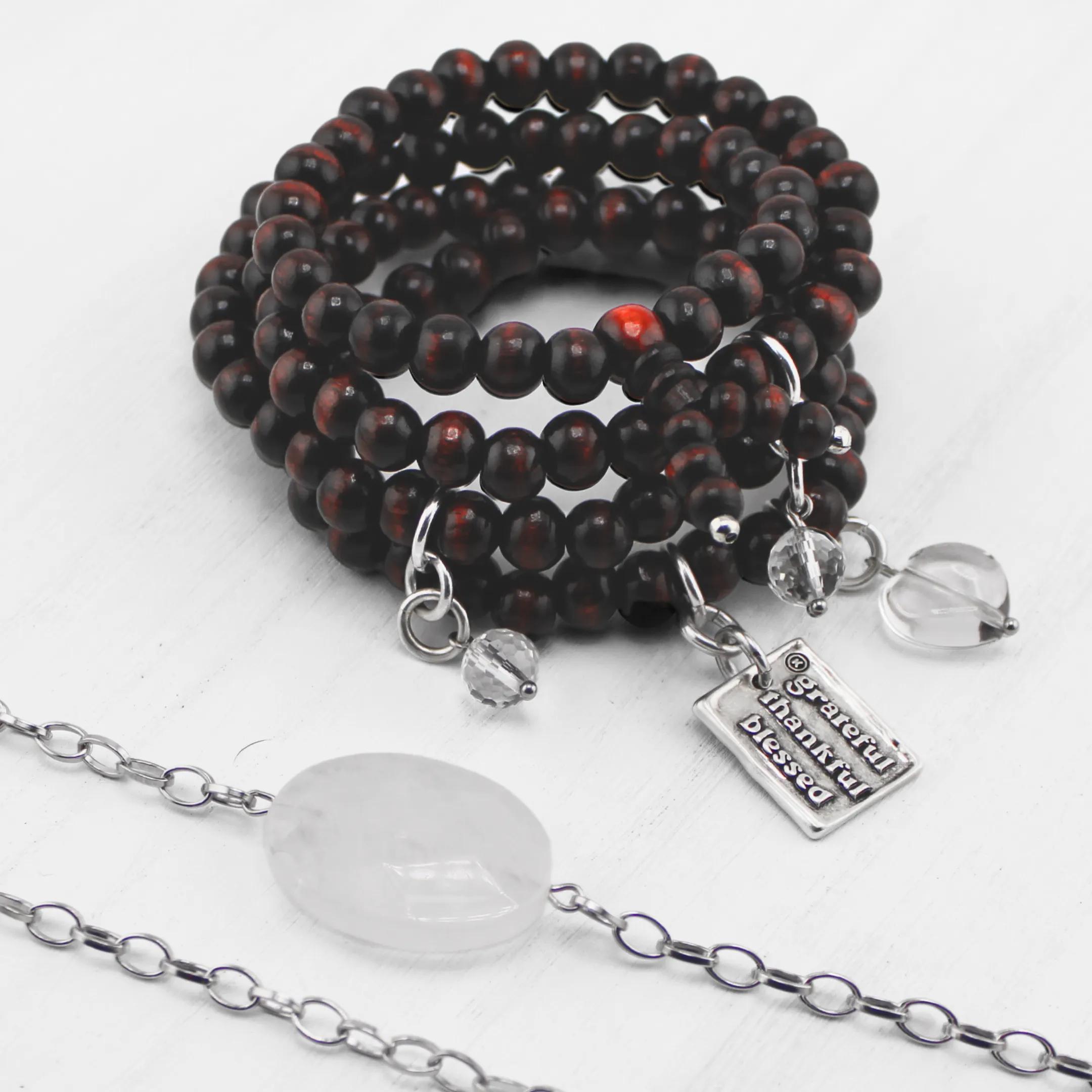 GRATEFUL THANKFUL BLESSED | Boho Layering Bundle