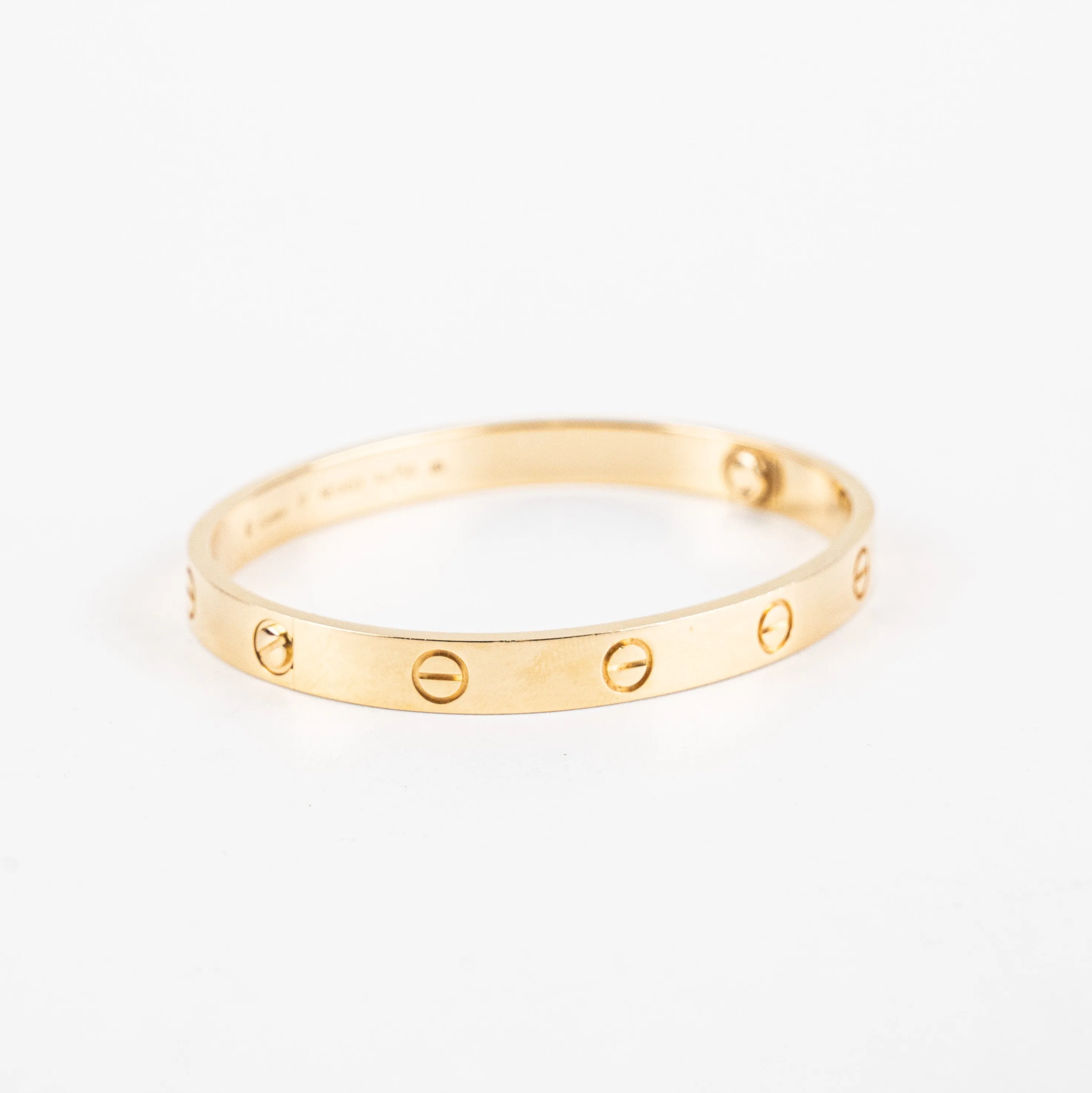 Hold BCCartier Love Bracelet Size 17 Yellow Gold