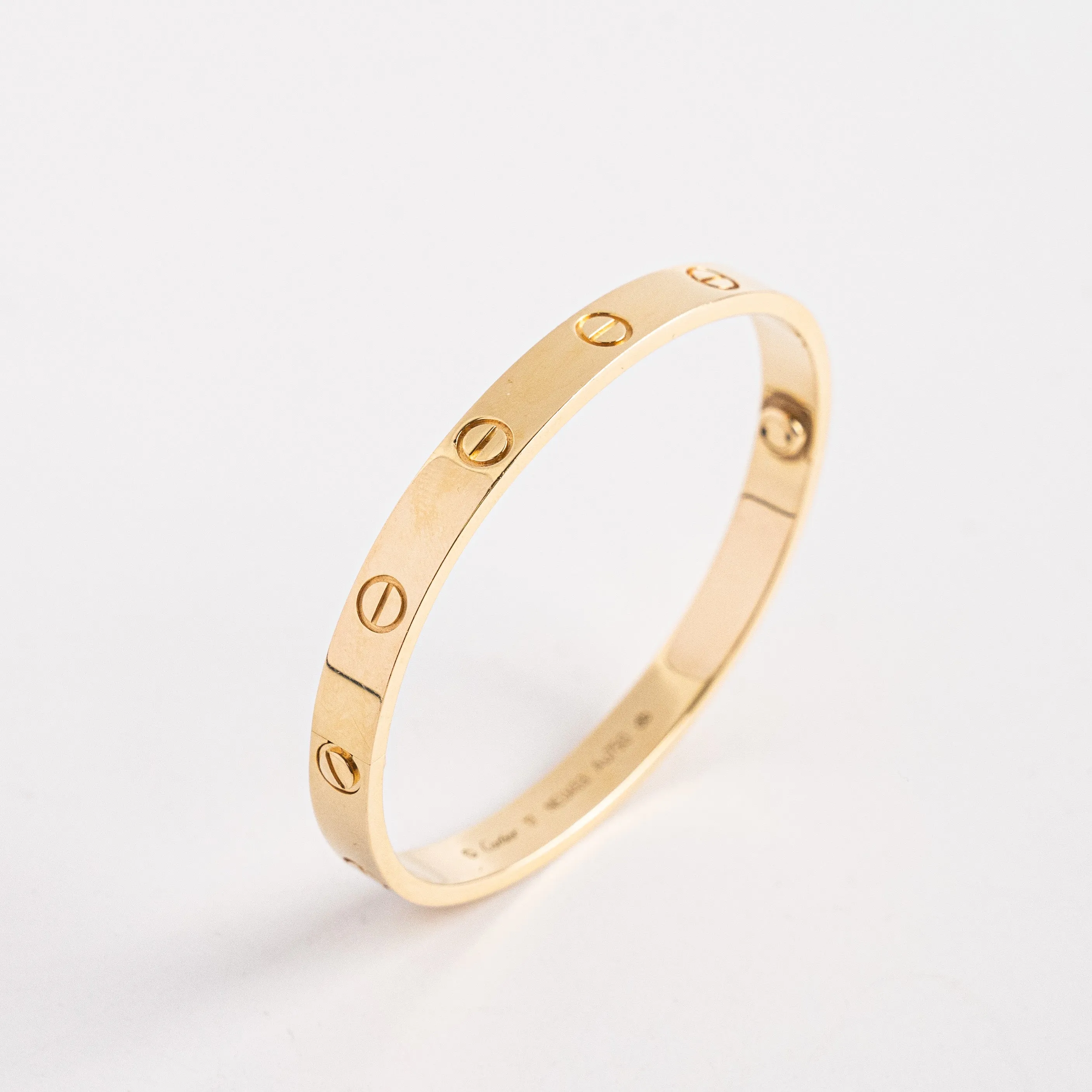 Hold BCCartier Love Bracelet Size 17 Yellow Gold