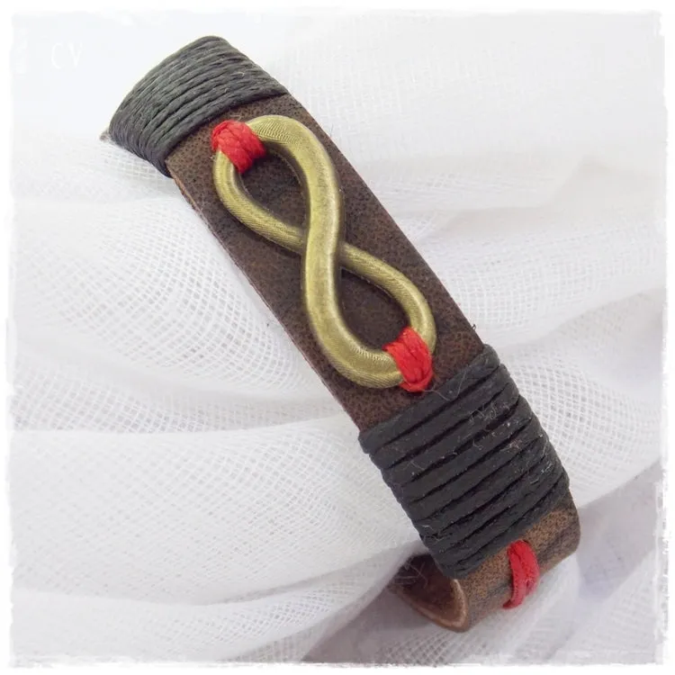 Infinity Leather Bracelet