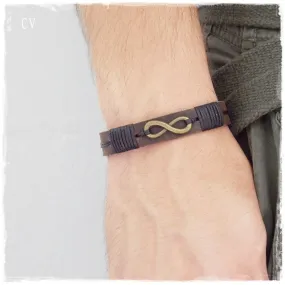 Infinity Leather Bracelet