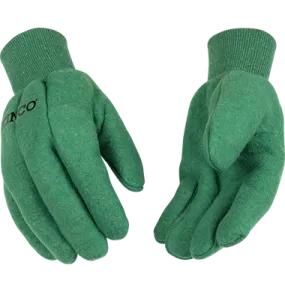 Kinco 818 18 oz. Heavyweight Chore, Polyester-Cotton Blend Knit Wrist, Wing Thumb Design Gloves (One Dozen)