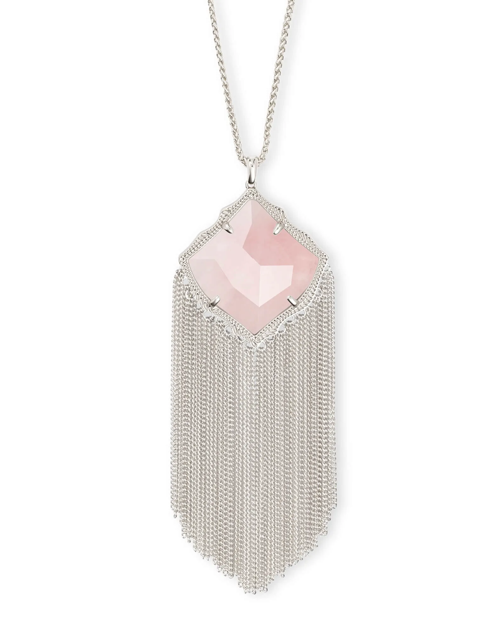 Kingston Rhodium - Rose Quartz Necklace