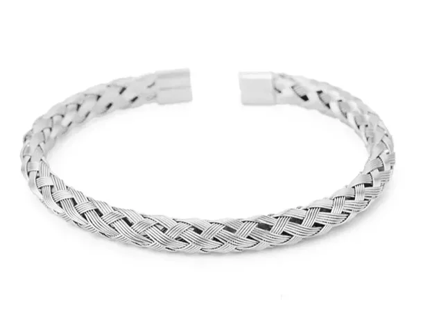 Knitted Bangle Cuff Bracelets for Men