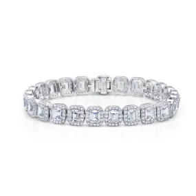 Lafonn Classic Emerald Diamond Bracelet B0039CLP72