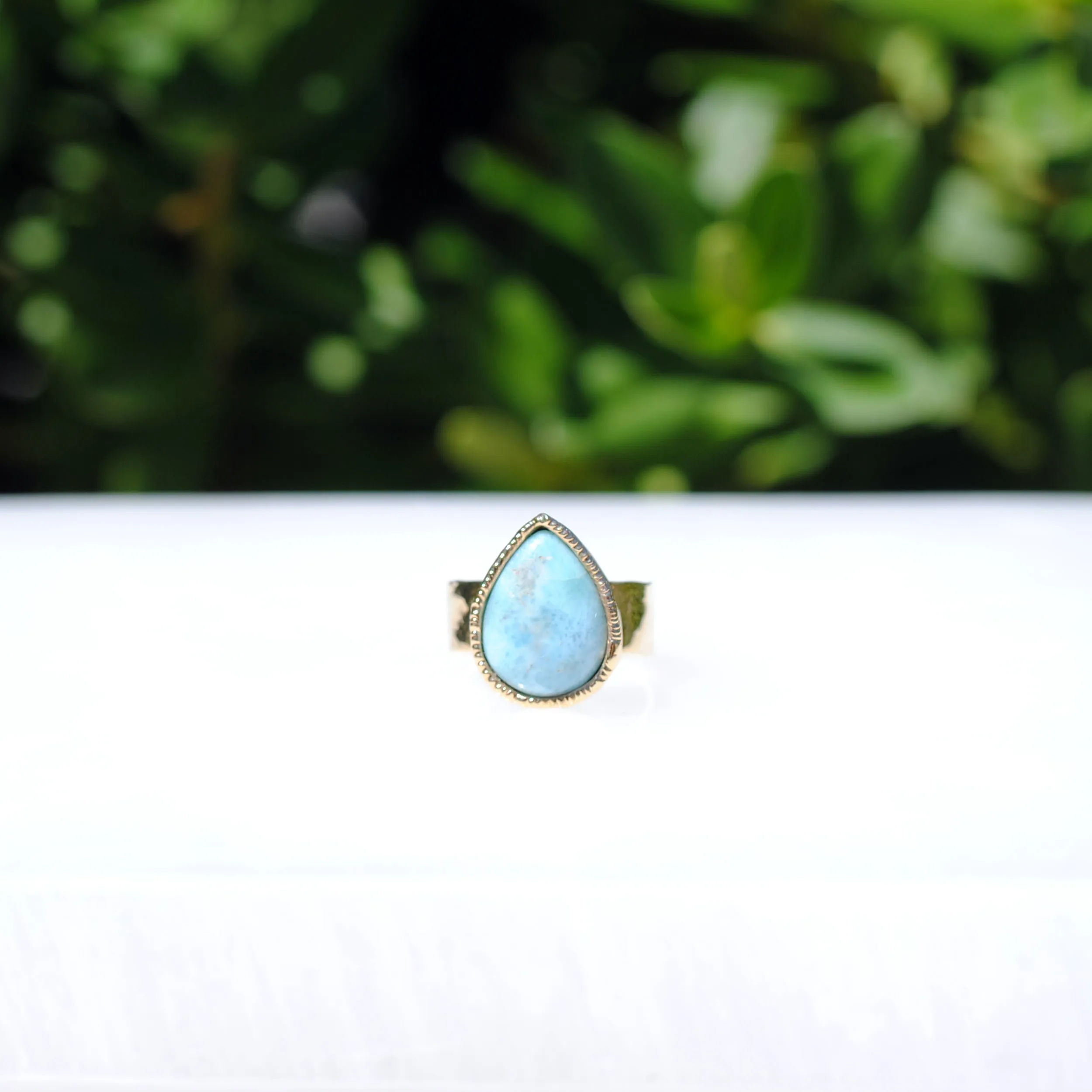 Larimar Signature Ring