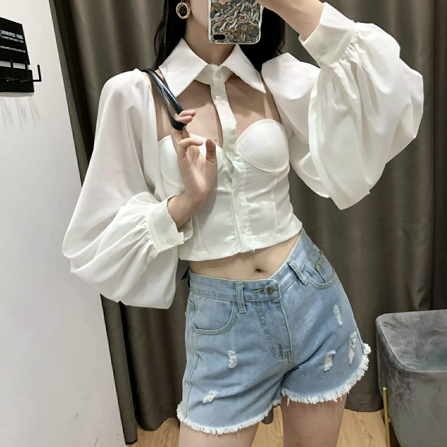 Lisa Choker Collar Tube Top