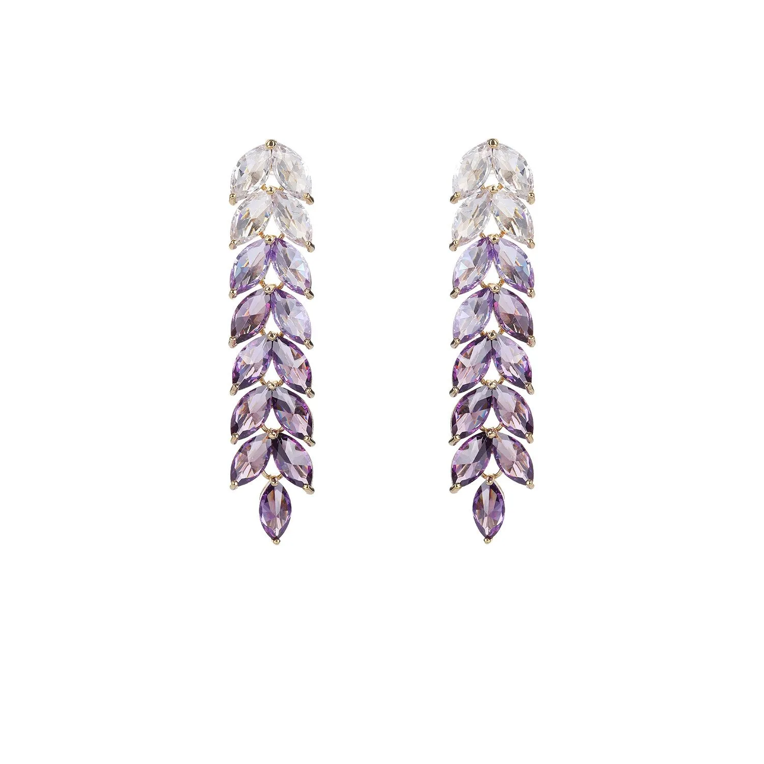 Luxury Cubic Zircon CZ Earrings,Chains Style Birthday Party Wedding Gift Fine New Jewelry CE11152