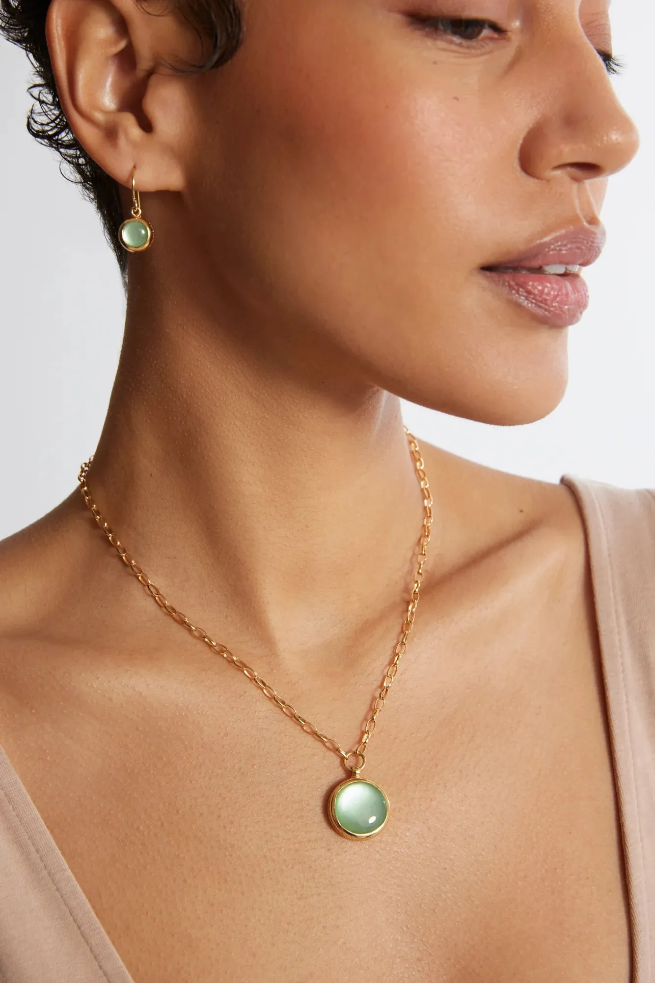 Medium Green Quartz Pendant