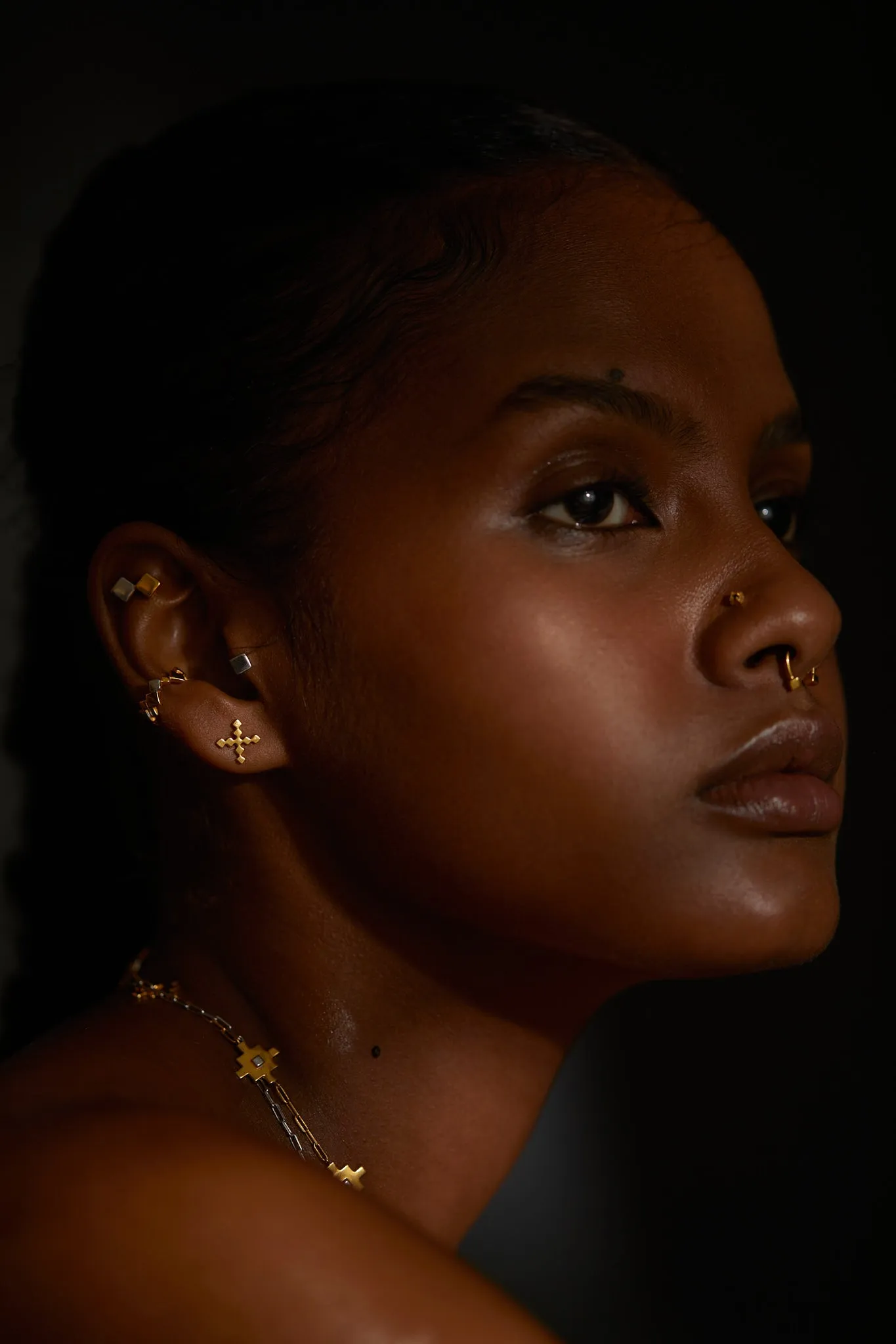Mini Kappu Nose Pin | 18kt Solid Gold