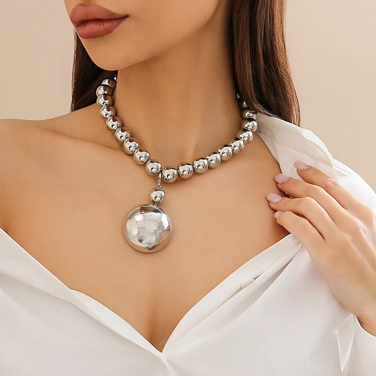Minimalist Beaded Necklace  for women