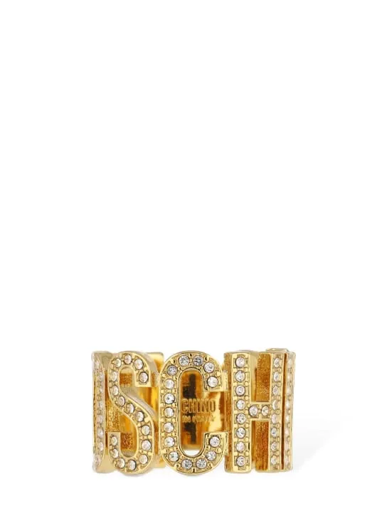 Moschino   Moschino crystal band ring 
