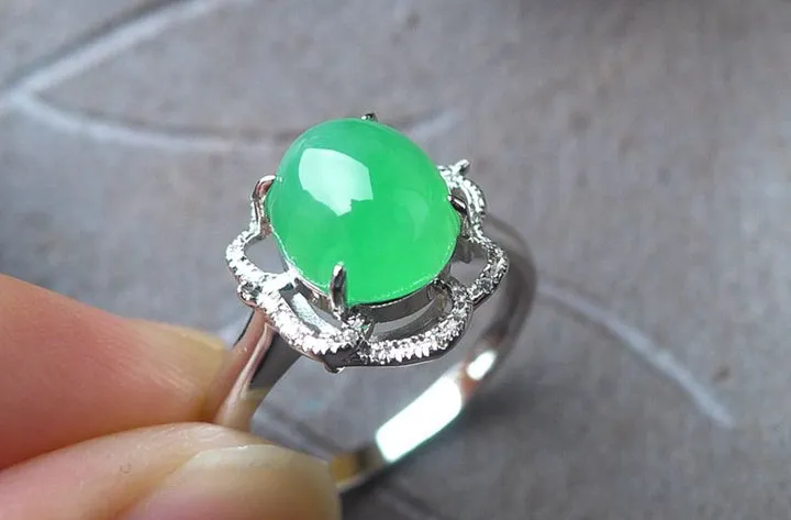 Natural Jade Ring Jadeite Ring TP24