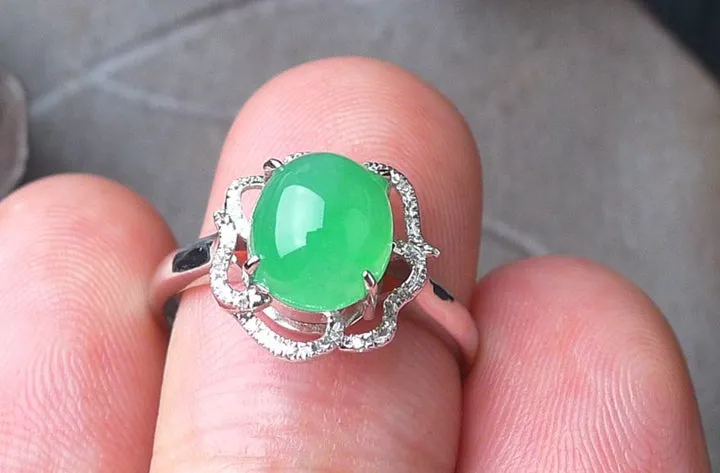 Natural Jade Ring Jadeite Ring TP24