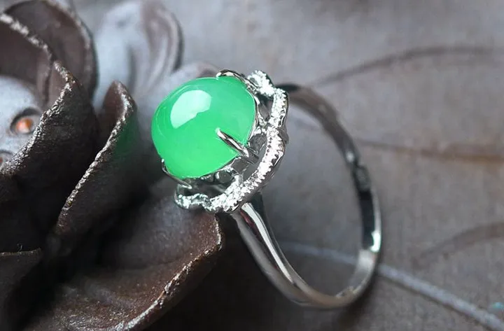 Natural Jade Ring Jadeite Ring TP24