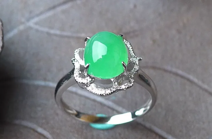 Natural Jade Ring Jadeite Ring TP24
