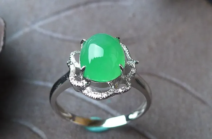 Natural Jade Ring Jadeite Ring TP24