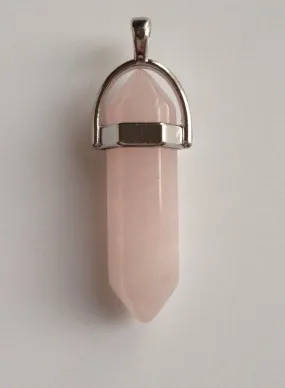 New Natural Rose Quartz Crystal Gemstone Pendant Chain Jewelry Necklace 2RQ Findings Necklace Stone Tools Bracelet Chain Brown Tiger Eye