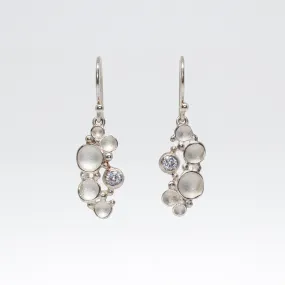 NEW! Sea Foam Drop Earrings with Zircon by Sarah Richardson