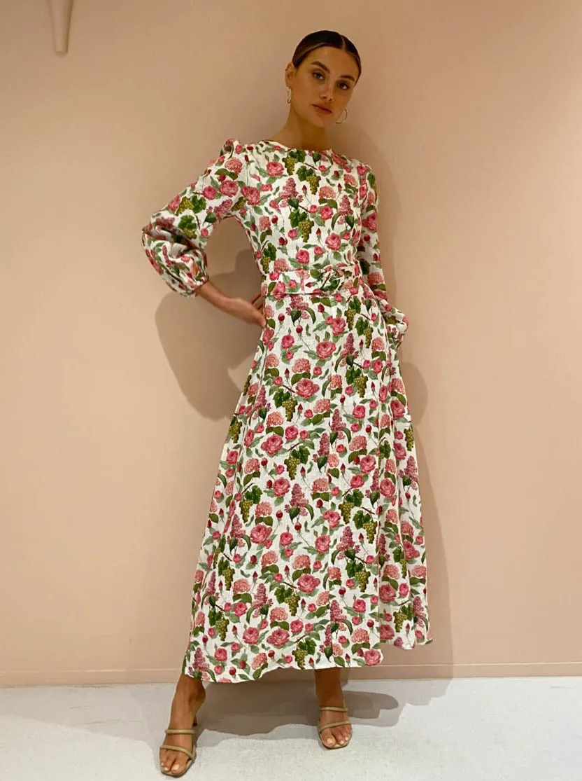 Palm Noosa Melrose Dress in Pink Blooms