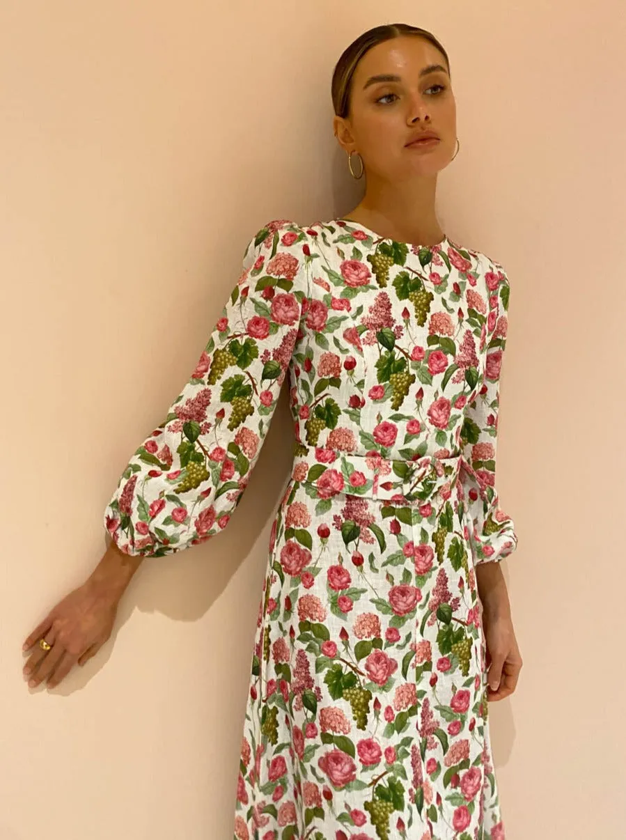Palm Noosa Melrose Dress in Pink Blooms