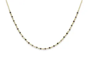 Panacea Smokey Quartrz Gold Gemstone Necklace