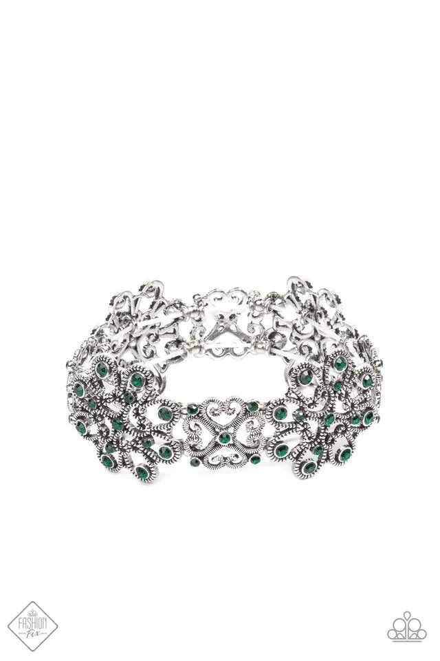 Paparazzi Bracelet ~ Regal Recognition - Green