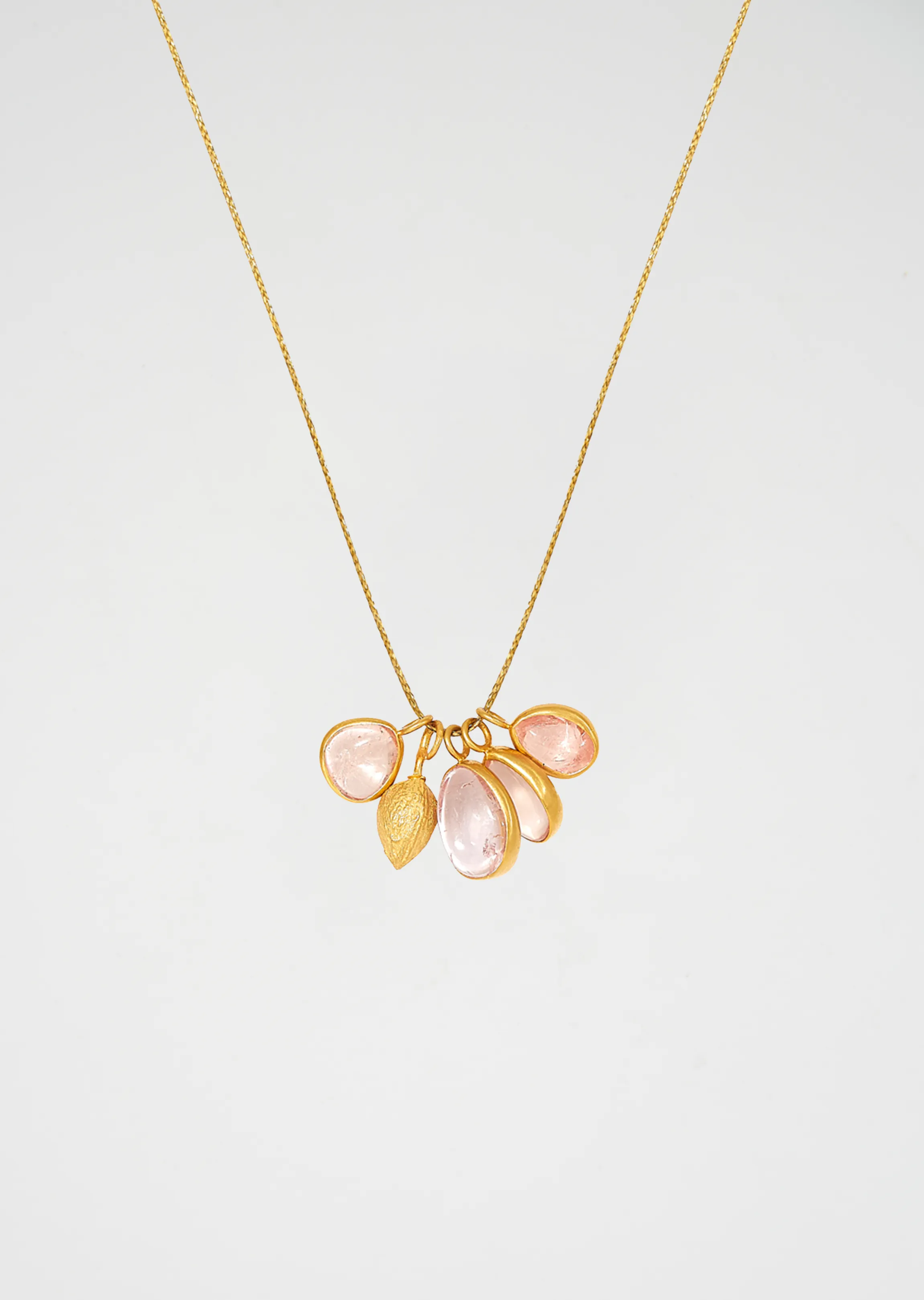 Peony Pink Colette Cardomon Necklace