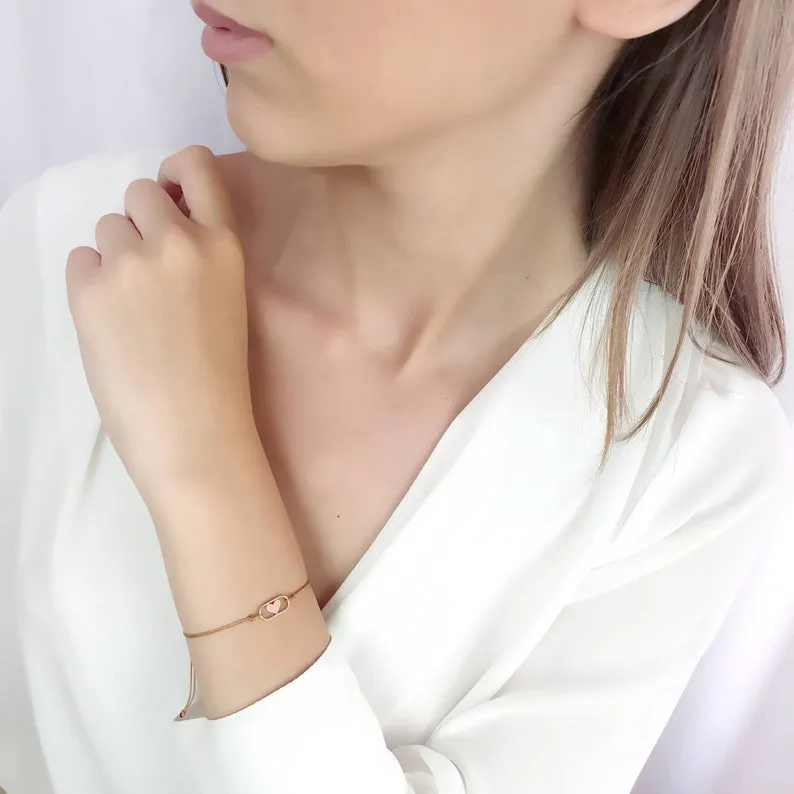 Personalized Gold Bracelet With Cord