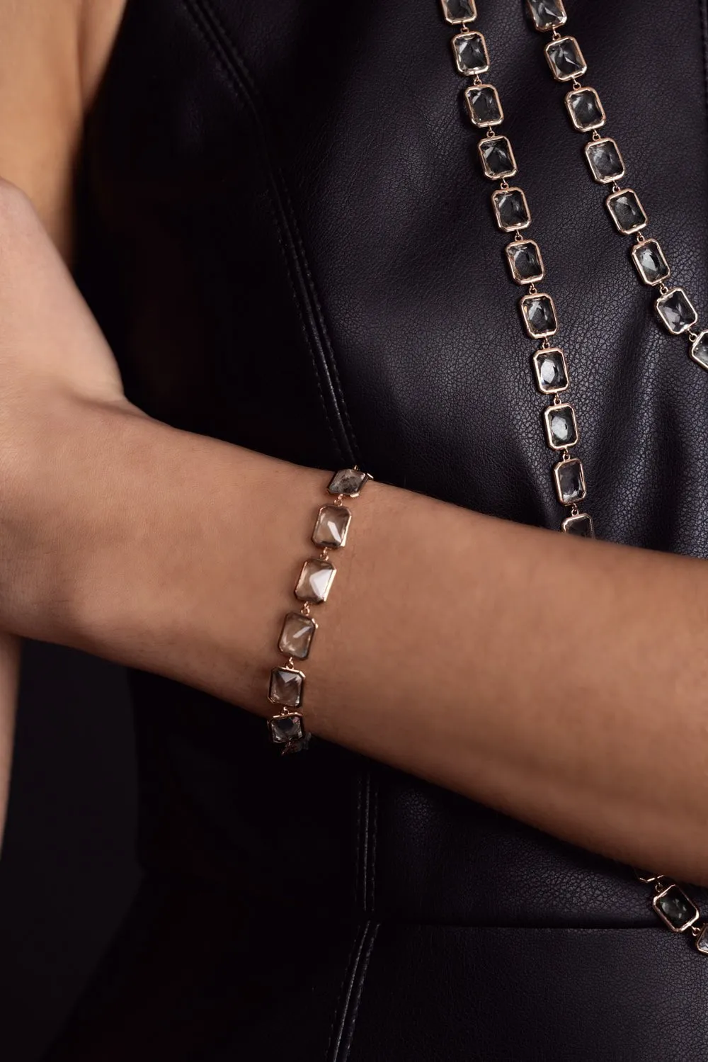 Pietra Emerald Cut Amethyst Bracelet
