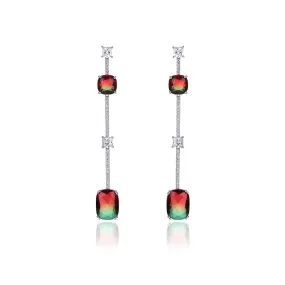 Popular S925 Silver Needle Cubic Zircon CZ Crystals Earrings Birthday Party Wedding Gift Fine New Jewelry CE11017