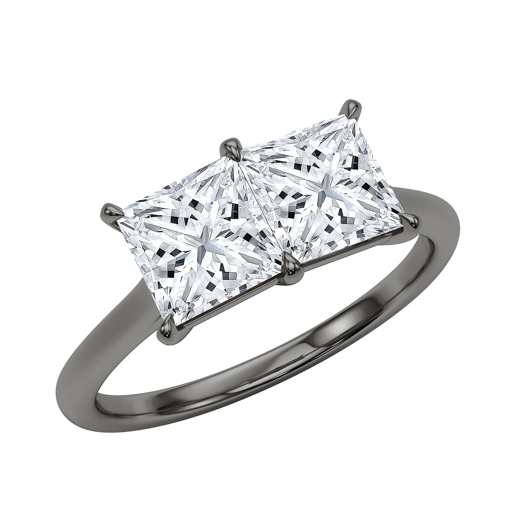 Princess Twin Diamond Ring