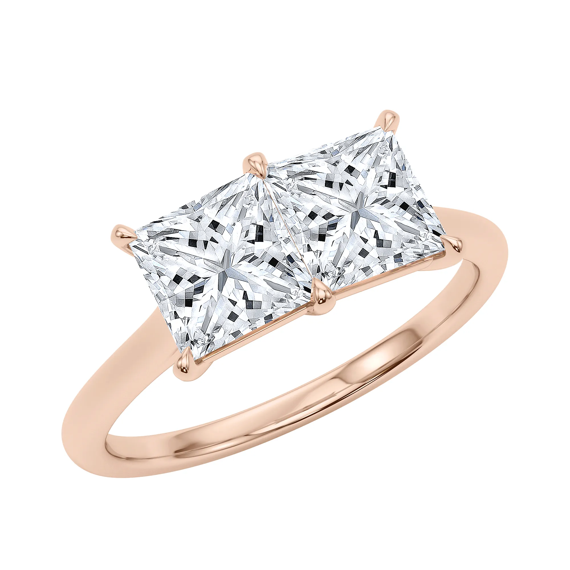 Princess Twin Diamond Ring