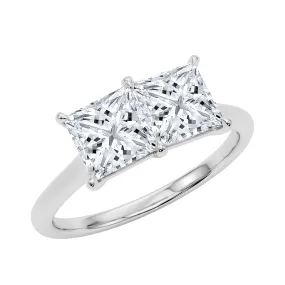 Princess Twin Diamond Ring