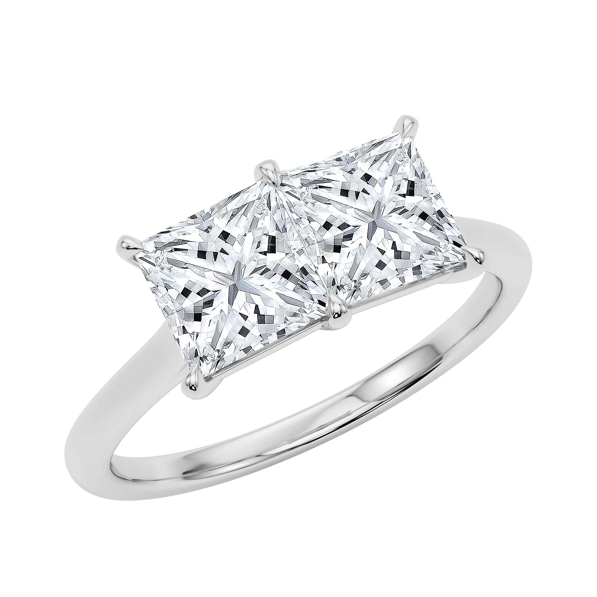 Princess Twin Diamond Ring