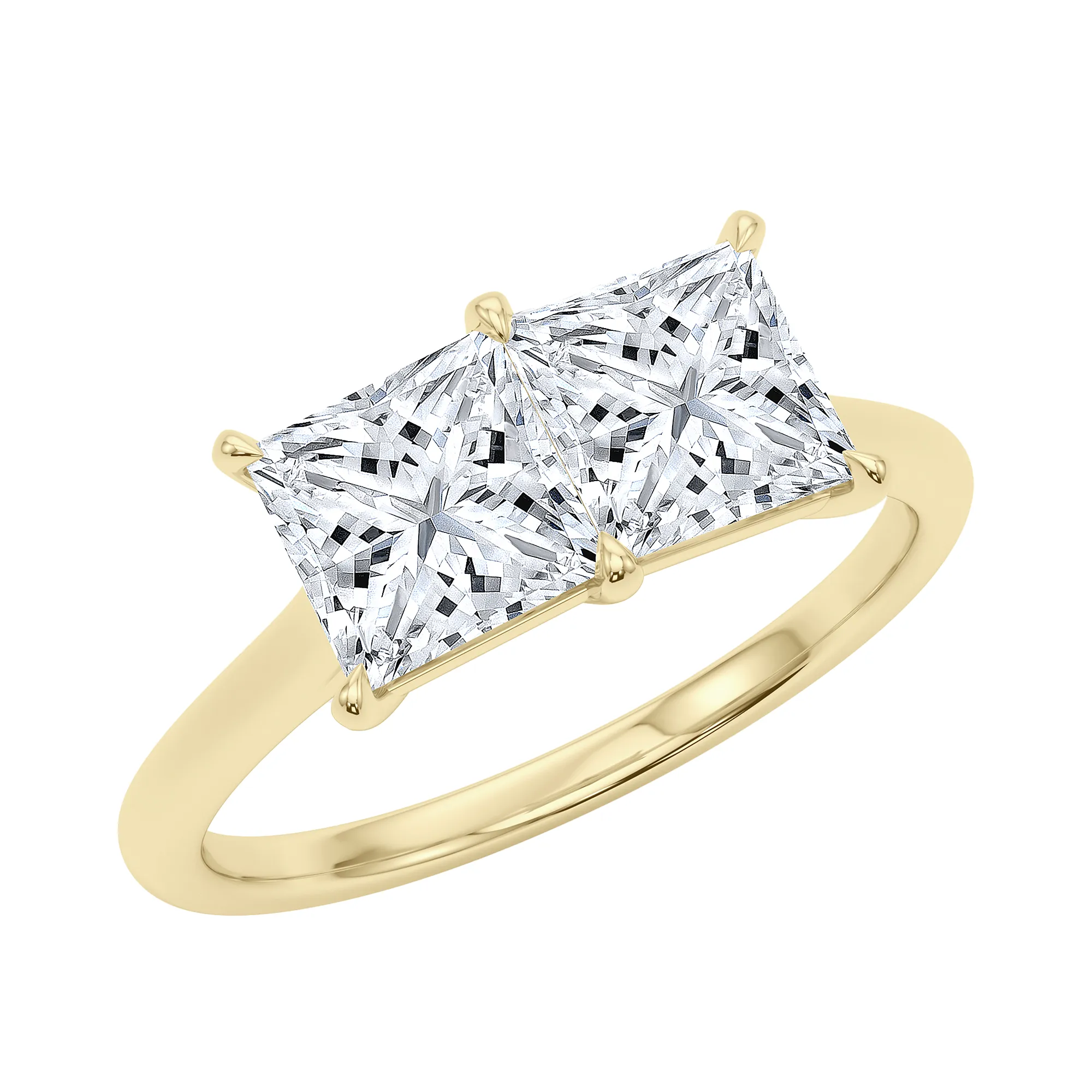 Princess Twin Diamond Ring