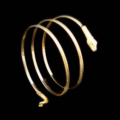 Punk Fashion Coiled Snake Spiral Upper Arm Cuff Armlet Armband Bangle Bracelet
