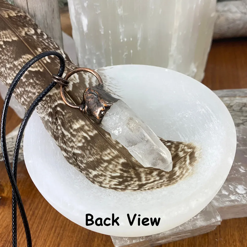 Quartz   Corundum Soldered Pendant