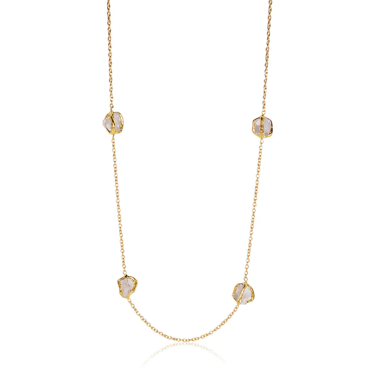 Quartz Station Necklace