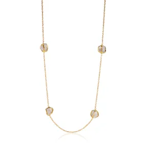 Quartz Station Necklace