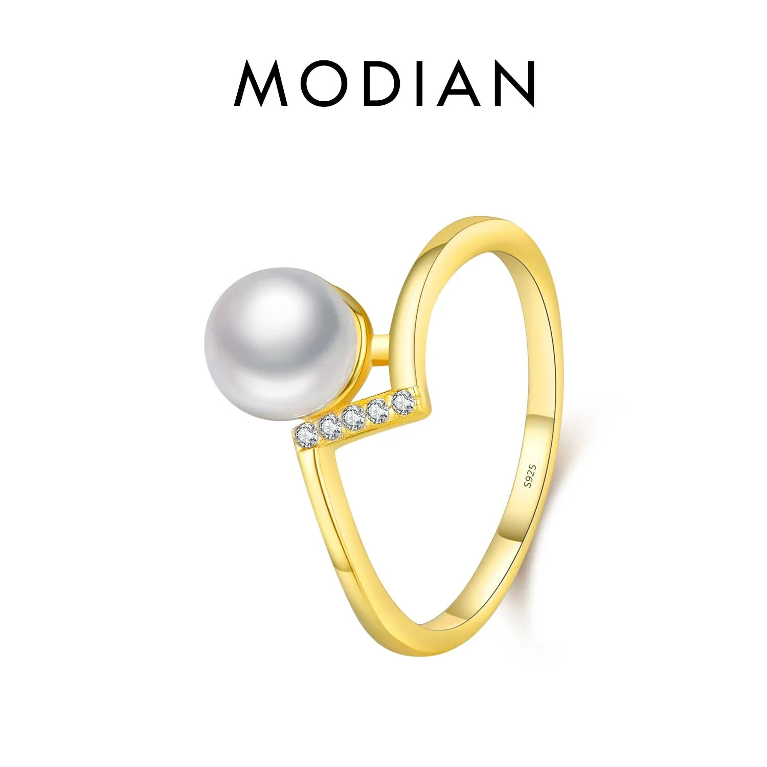Rainbow Stackable Gold Ring