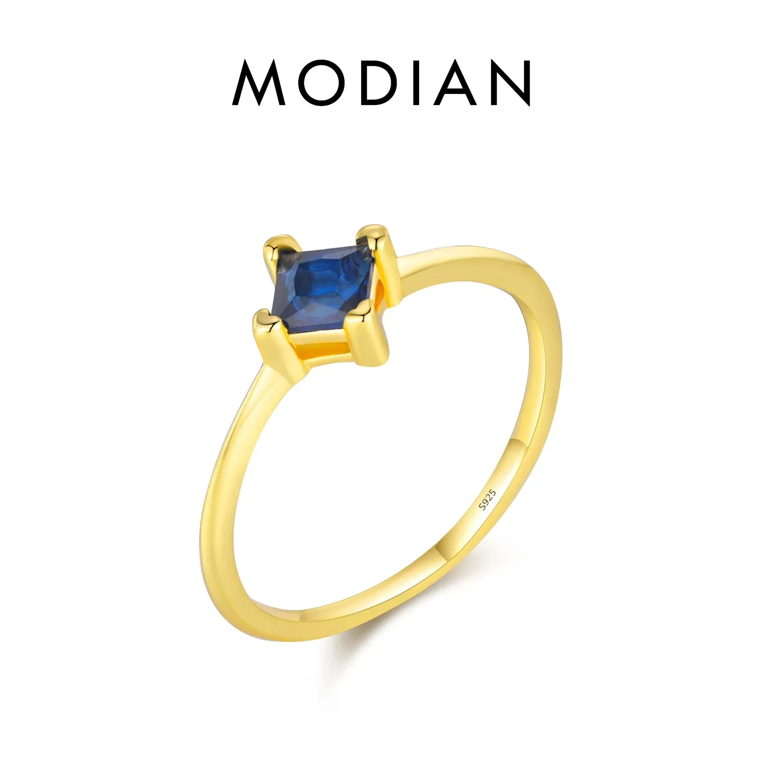 Rainbow Stackable Gold Ring