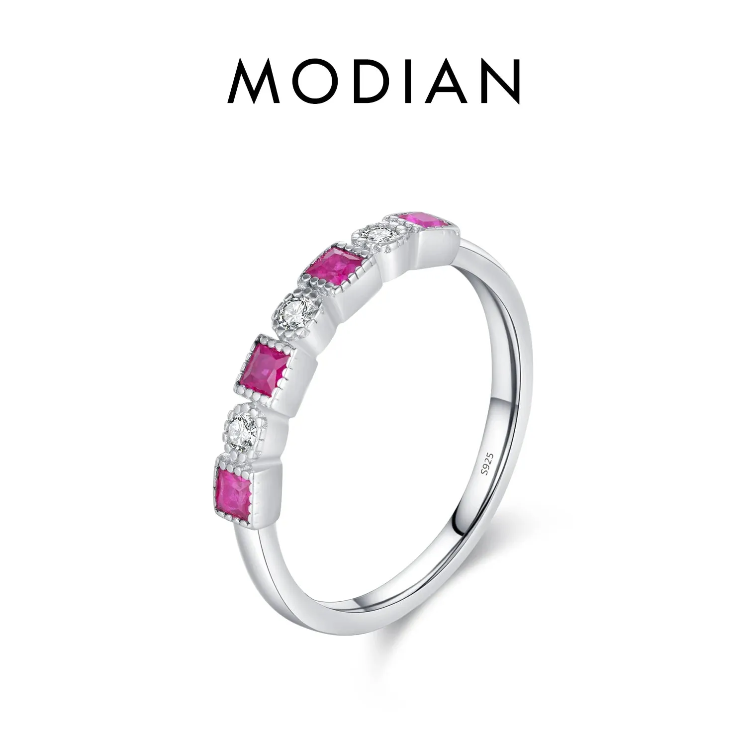 Rainbow Stackable Gold Ring