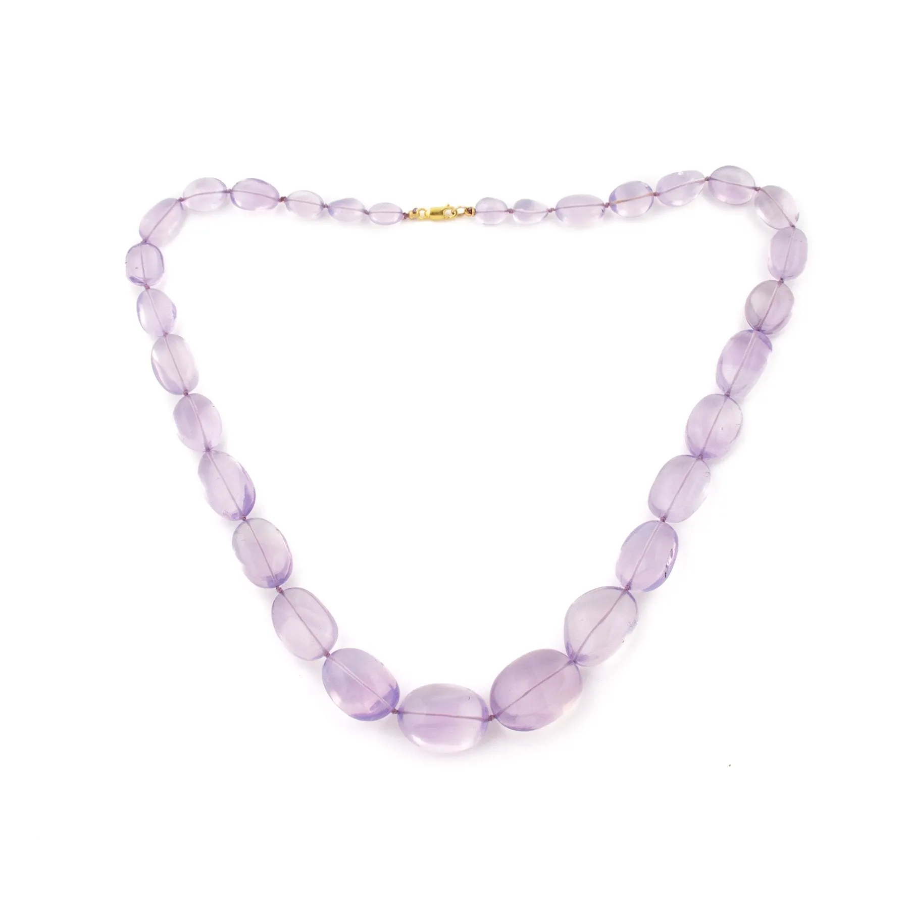 Rare Lavender Quartz Beaded Necklace