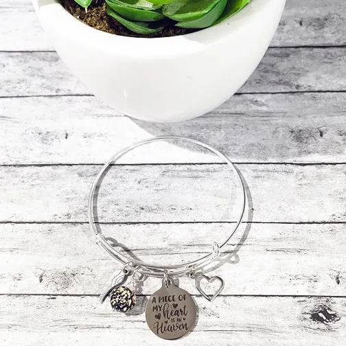 Remembrance Bangle Bracelet using Flower Petals