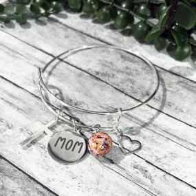 Remembrance Bangle Bracelet using Flower Petals