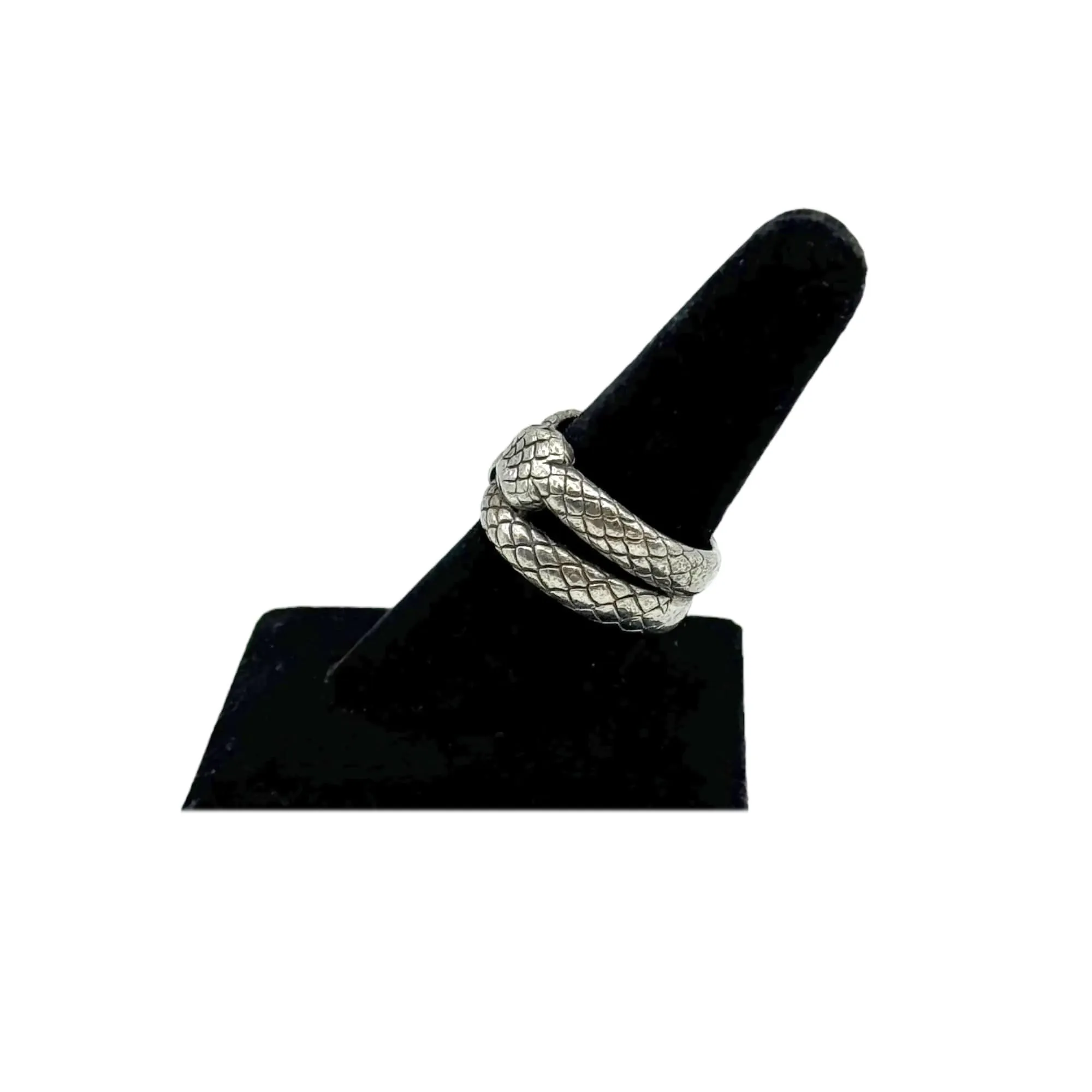RING Sterling Silver Two-Headed Snake