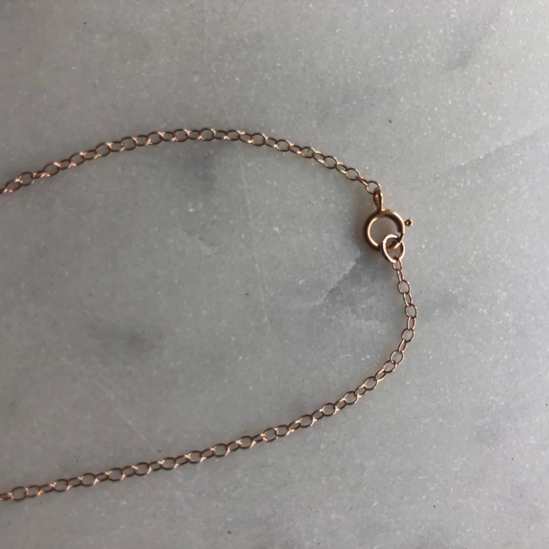 Rose Gold Sideways Cross